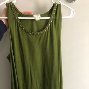 J.Crew olive/army green tank